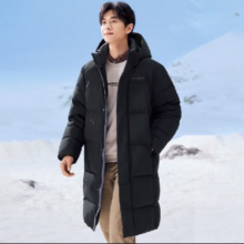 skechers 斯凯奇 可拆卸帽 长款羽绒服 石墨烯三防