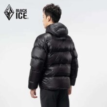 9号20点，plus：黑冰户外登山徒步轻量羽绒服 男款800蓬鹅绒羽绒服  老款清OBZ588516M-黑色 M