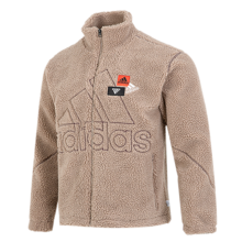 adidas 阿迪达斯 男子秋冬运动休闲仿羊羔绒立领夹克外套 HN8954