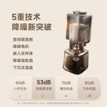 西屋（Westinghouse）柔音破壁机家用豆浆机加热全自动榨汁机搅拌机降噪辅食机 WPB09J7杏仁白