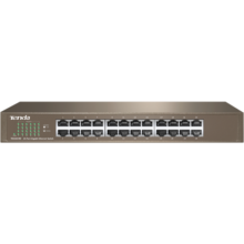 Tenda腾达 TEG1024D 24口千兆桌面型网络交换机 钢壳机架式 企业工程网络专用分线器