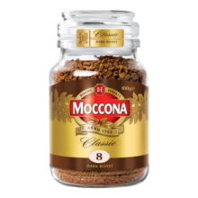 摩可纳（Moccona） 冻干速溶咖啡无蔗糖低脂黑咖啡 荷兰进口【效期26年6月】 8号深度烘焙400g