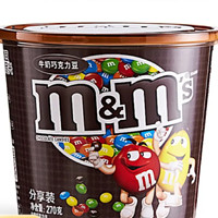 m&m's 玛氏 M＆M’S 牛奶夹心巧克力豆270g*1桶