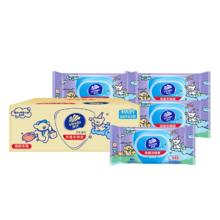 Vinda 维达 杀菌湿巾 80片*5包 线条小狗IP款 杀菌率99.9%