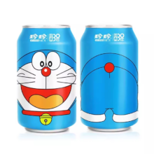 珍珍 哆啦A梦联名 气泡水 330ml*6罐