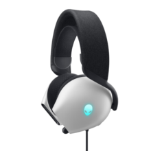 外星人（Alienware）AW520H游戏耳机BLG同款专业电竞耳机有线智能降噪耳机杜比全景音RGB高端外设 白色