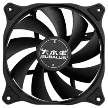PLUS:大水牛BF120L 机箱风扇12CM（无光污染/大4pin可串联/低噪/液压轴承/电脑风冷散热）