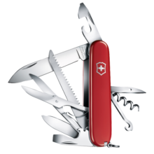维氏（VICTORINOX）瑞士军士刀都市猎人91mm(15功能)多功能折叠户外露营工具1.3713红