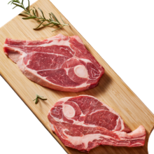 1号会员店 澳洲原切精修羔羊肩排1kg/袋 冷冻生鲜羊肉羊排*3件