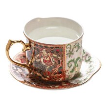 【售罄展示】敦煌博物馆院文创莲花咖啡杯异形杯下午茶早餐新婚礼