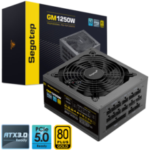 鑫谷（segotep）GM1250W金牌全模组电源（ATX3.1/原生PCIE5.1/全电压宽幅/低噪台式机电脑游戏主机箱电源）