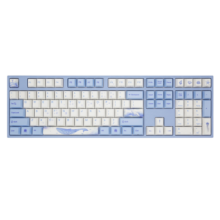 阿米洛（Varmilo） 海韵系列 阿米洛静电容V2  办公键盘  游戏键盘 键盘机械 海韵MA108键有线白灯 静电容V2玫瑰红轴