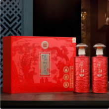 泸州老窖股份出品，泸州鉴藏 共赏 52度浓香型白酒礼盒装500mL*2瓶 赠礼袋