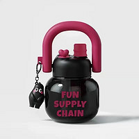米琪罗 吸管大肚杯 800ml+公仔