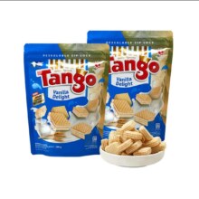 PLUS会员:Tango 探戈 咔咔脆威化饼 香草*4袋400g+赠巧克力味192g+96g