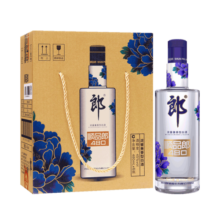 郎酒【酒厂直供】顺品郎480蓝顺 浓酱兼香型白酒 45度 480mL 6瓶 （手提礼盒装）
