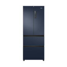 海尔（Haier）冰箱 406升十字双开四开门冰箱 家用一级能效双变频风冷无霜纤薄机身节能省电 【406升】一级能效+三档变温+DEO净味