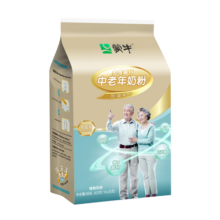 蒙牛铂金装 中老年奶粉400g 益生菌高钙富硒成人奶粉 便捷条装