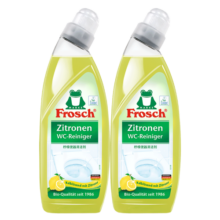 Frosch柠檬清香型洁厕灵 750ml*2 洁厕液 马桶清洁 德国原装进口