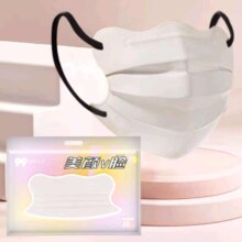 京东试用： 米白蝶形护眼角口罩30只/1袋