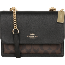 蔻驰（COACH）奢侈品女士风琴单肩斜挎翻盖包送女友91019【品牌授权】圣诞礼物