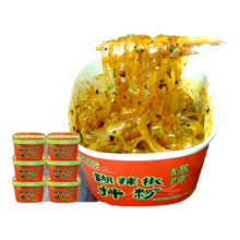 PLUS：陈薯 糊辣椒拌粉 6桶装 方便速食