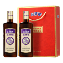 贝蒂斯小贝厨房 亚麻籽油500ml*2礼盒*2