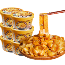 PLUS：嗨吃家 麻酱面皮6桶装 非油炸面皮方便速食 陕西风味凉皮