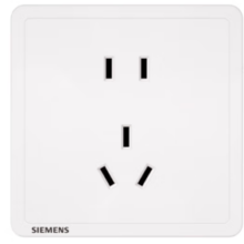 SIEMENS 西门子 插座面板 五孔插座 10A二三插座