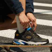 SKECHERS 斯凯奇 男鞋冬季保暖厚底增高老爹鞋 237145