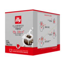ILLY意利（illy）挂耳咖啡（中度烘焙）滤挂式焙炒咖啡粉108g/12片