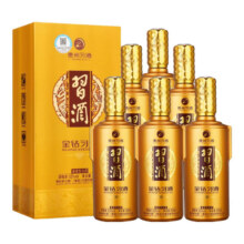 XIJIU 习酒 金钻习酒 500ml*6瓶酱香型白酒 53度 （新老款随机）整箱
