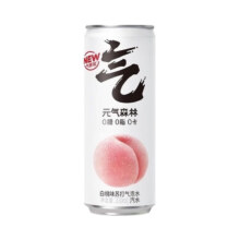 PLUS会员：元气森林 白桃味气泡水330ml*6【临期清仓】
