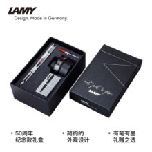 凌美（LAMY）钢笔签字笔 生日节日礼物学生成人练字文具 德国进口 自信系列 50周年套装礼盒 全透明 EF0.5mm