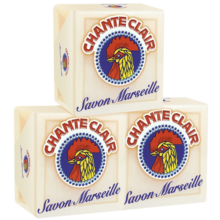 大公鸡管家（CHANTE CLAIR）马赛洗衣皂 肥皂内衣皂 儿童洗衣皂 意大利进口 洗衣液 300g 3块 马赛洗衣皂