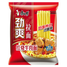 康师傅 方便面 劲爽袋红烧牛肉味3袋