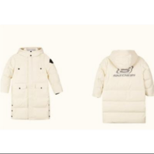 SKECHERS 斯凯奇 白鸭绒长款羽绒服 P424K075 珍珠白/02EP 150cm