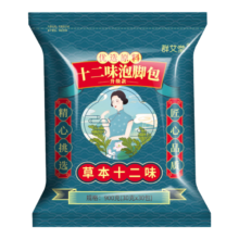 臻苑艾 十二味泡脚包180g艾草泡脚粉 家用足浴包驱寒艾草老姜泡脚药包 十二味草本泡浴包 6g*30包/袋  1袋