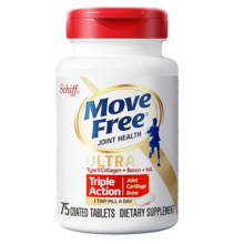 益节Move Free白瓶75粒软骨精华素 维骨力高浓缩骨胶原氨糖进口保健品
