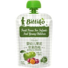 需首单：bittiko 贝爱其味 婴幼儿果蔬泥100g*10袋