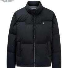 20点：与狼共舞 90白鸭绒 轻暖立领高充绒厚商务羽绒服男款