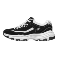 斯凯奇（Skechers）奥利奥熊猫鞋丨老爹鞋女经典黑白复古秋季轻便潮流增高运动休闲鞋 【店长推荐】黑色/白-BKW 37