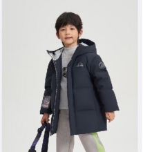 plus会员：波司登秋冬季儿童羽绒服中长款奥特曼联名 双色可选