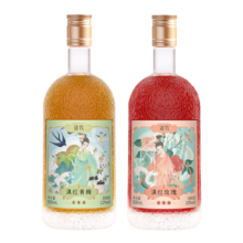 落饮茶果酒女士低度甜酒微醺酒青梅梅子酒玫瑰酒送礼物12度500ml*2瓶