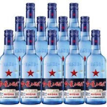 预售：红星二锅头 蓝8 清香型白酒 43度500ml*12瓶 整箱装