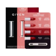 纪梵希（Givenchy）丝绒唇霜四色口红试色卡小样