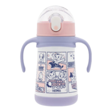 膳魔师（THERMOS）儿童水杯316l不锈钢保温杯宝宝水杯小学生吸管杯耐磨防摔可斜跨 巧虎 320ml（带把手）