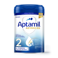 爱他美（Aptamil）先进英国版白金 较大婴儿配方奶粉2段（6-12个月） 800g