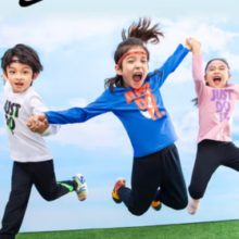 20点！NIKE 耐克 儿童长袖T恤+长裤 2件套