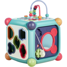 babycare六面盒多功能宝宝玩具形状配对认知积木屋圣诞送礼柯尼蓝